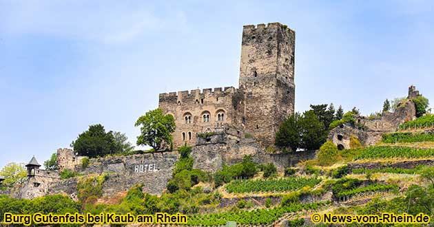 Burg Gutenfels oberhalb von Kaub am Rhein