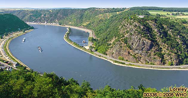 Loreley im Rheintal bei St. Goar und St. Goarshausen