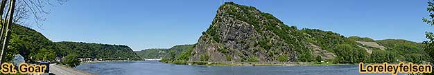 Loreley Panorama Loreleyfelsen Panoramafoto