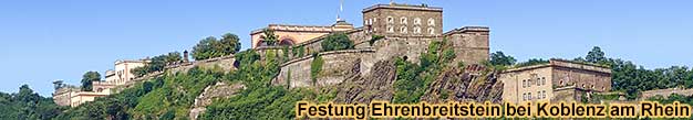 Festung Ehrenbreitstein bei Koblenz am Rhein