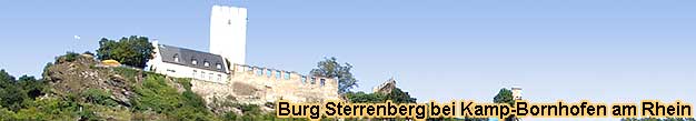 Burg Sterrenberg bei Kamp-Bornhofen am Mittelrhein, im Tal der Loreley